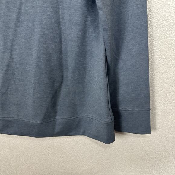 Slazenger Golf Top Womens Medium Blue Grey Funnel Neck Sweatshirt Outdoor Casual - Picture 5 of 10